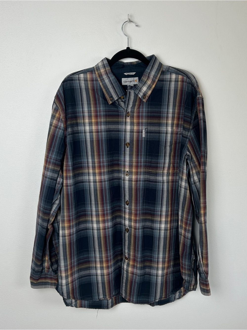 2000s Plaid Carhartt Vintage Button Up Shirt